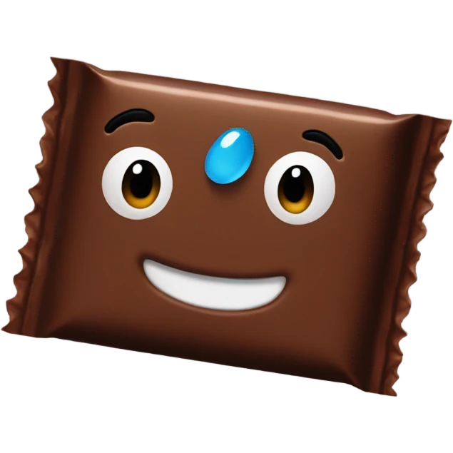 Chocolate bar in a package  emoji