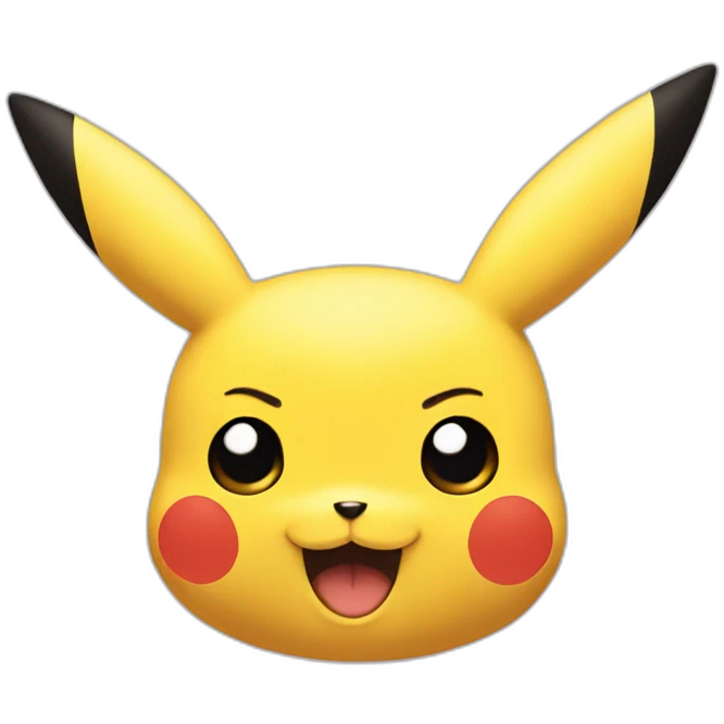 Pikachu face emoji