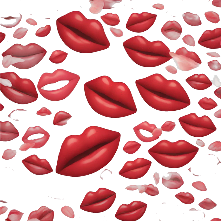 Kissing lips emoji