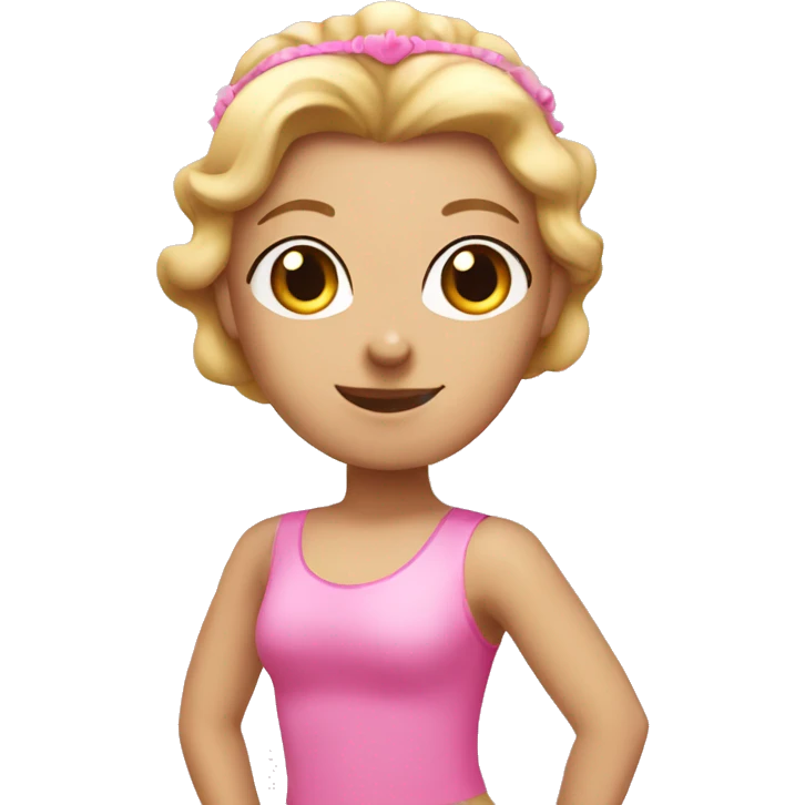 Pink Pilates princess emoji