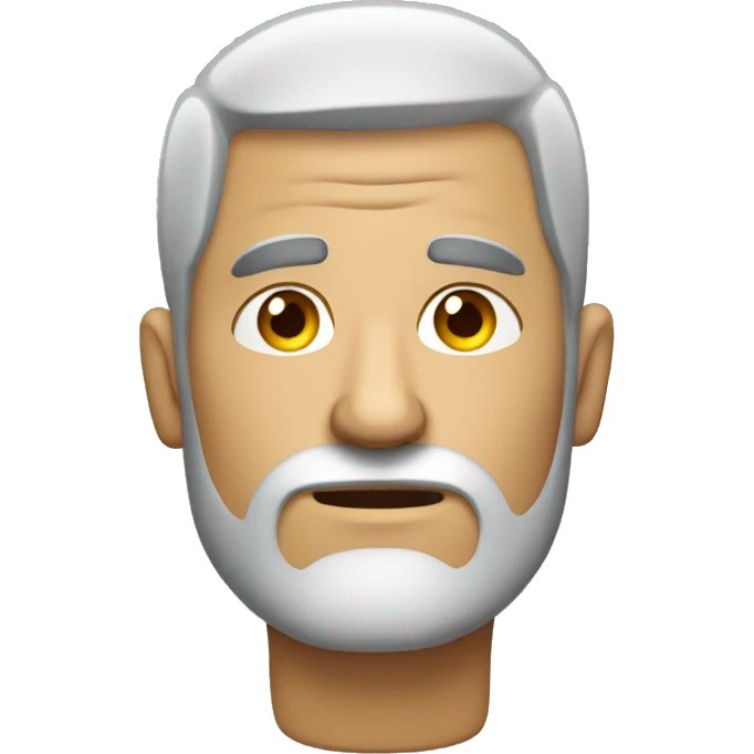 bold tired man with short beard  emoji