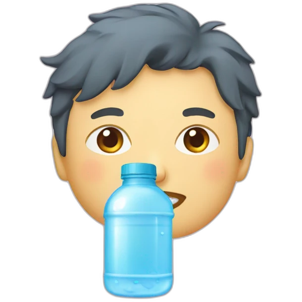 Kawaii water bottle emoji