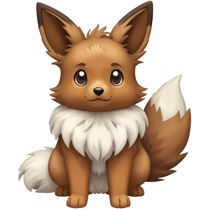 Rockruff-Eevee-hybrid (full body) emoji