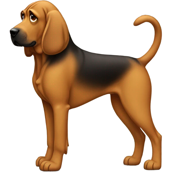 You got to be kidding Bloodhound dog full body emoji