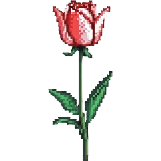 single tulip flower emoji