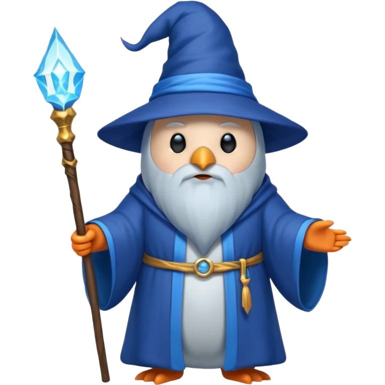 Penguin Wizard emoji