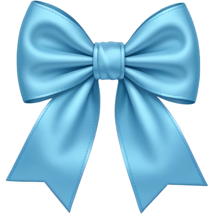 Light blue bow  emoji