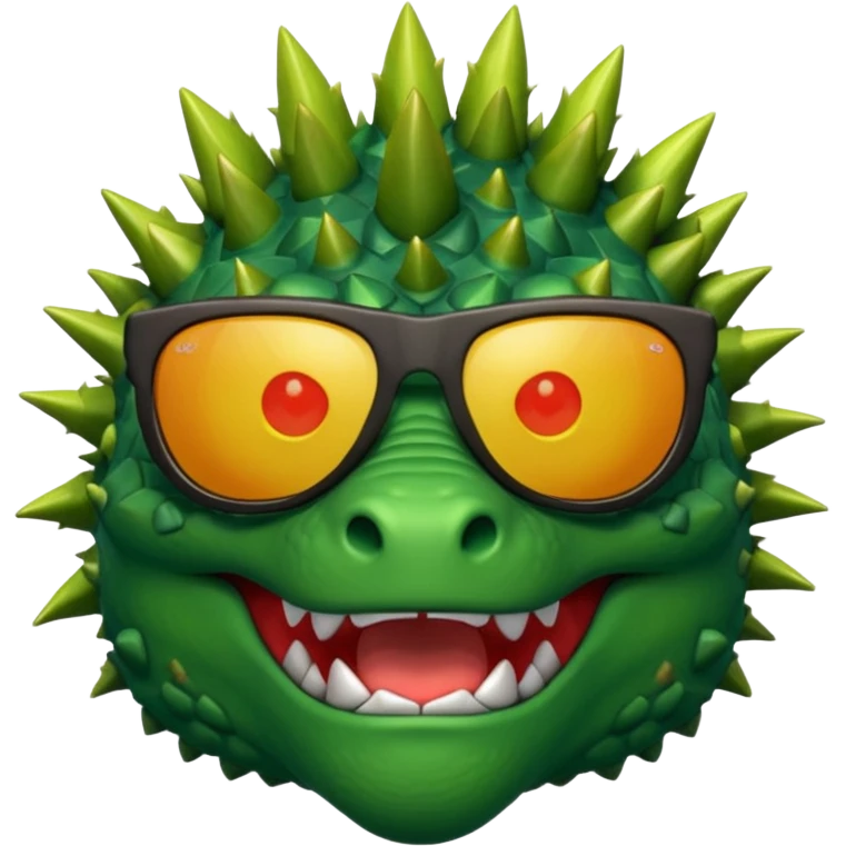 Godzilla wearing sunglasses emoji