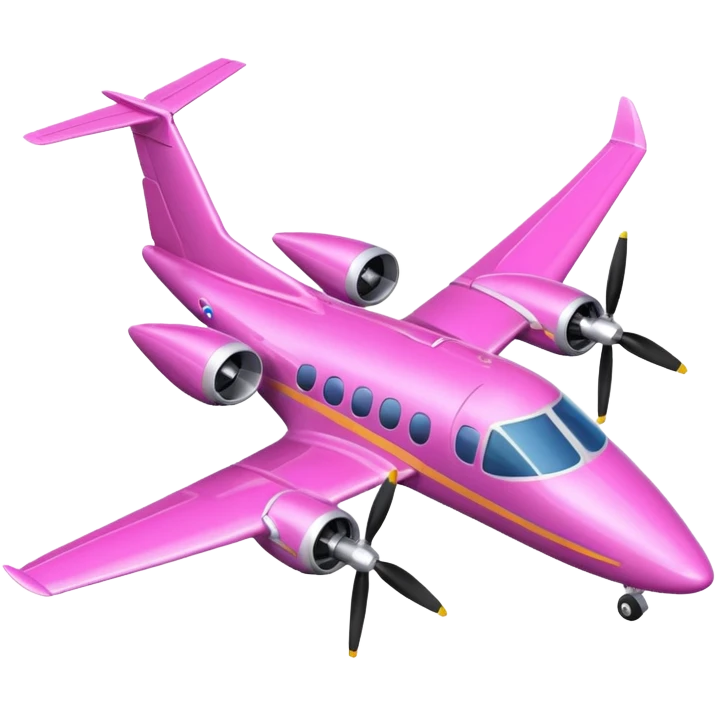 pink turboprop aircraft emoji