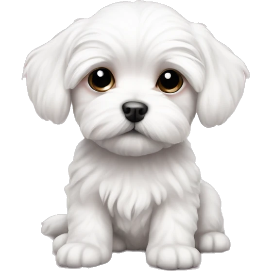 maltese puppy pink dow emoji