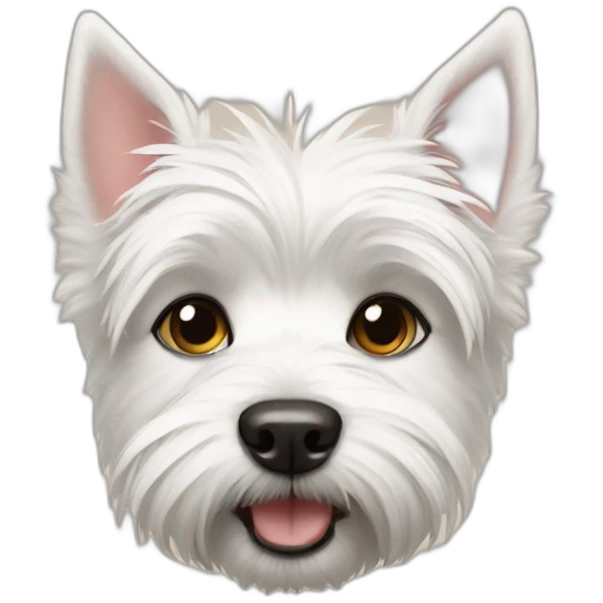 westie with human baby emoji
