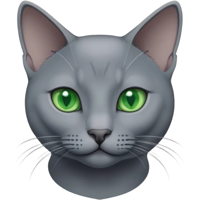 Cat russian blue emoji