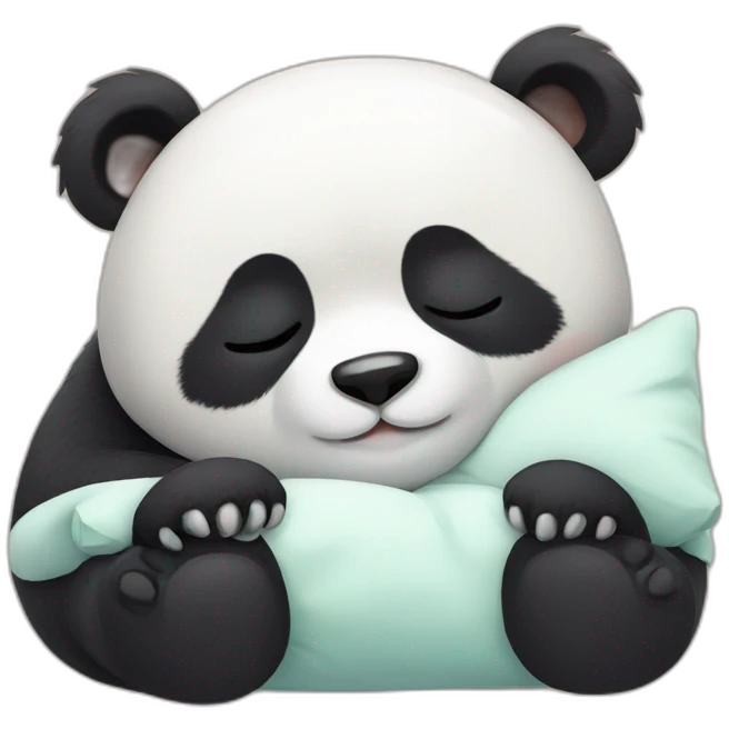Cute panda sleep emoji