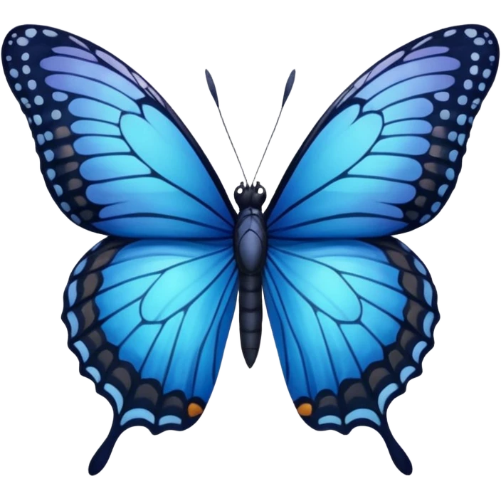 Nymphalidae blue moon  emoji