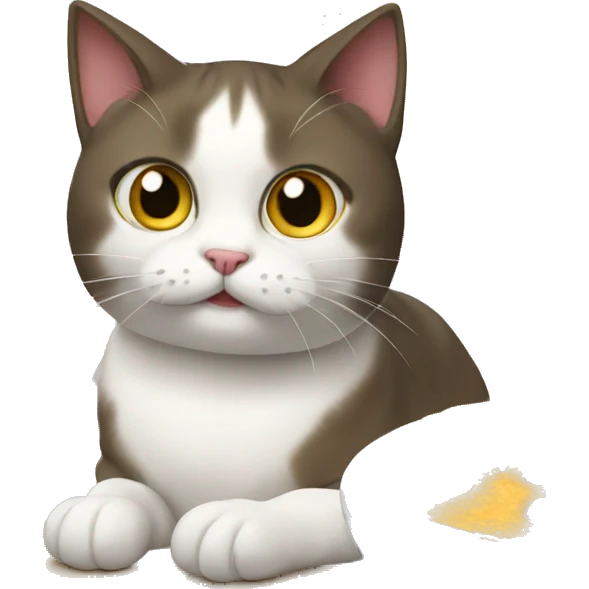 Cat looking at food emoji