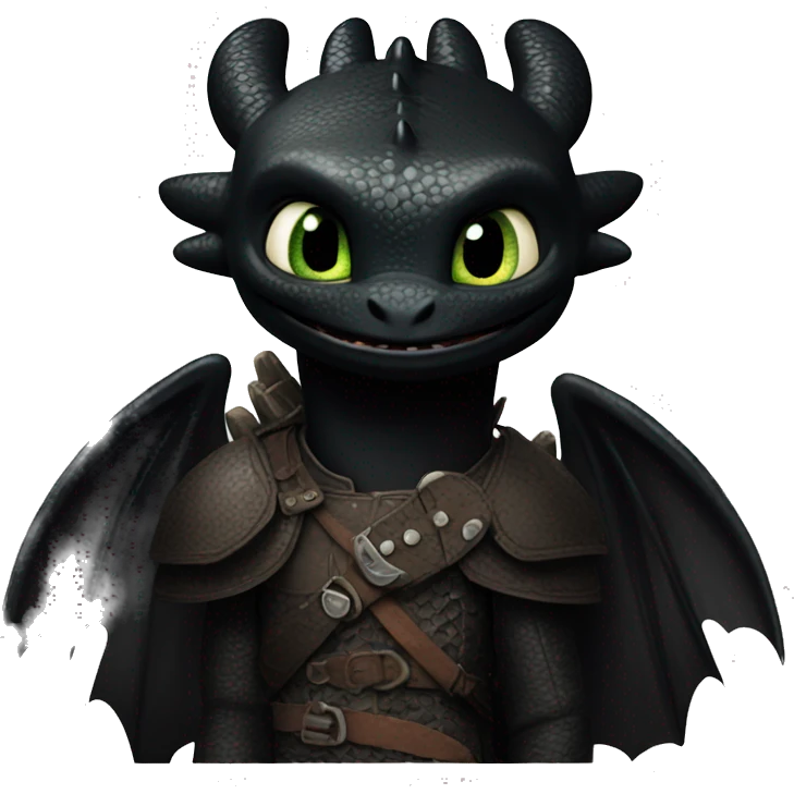 How to train your Dragon toothless emoji