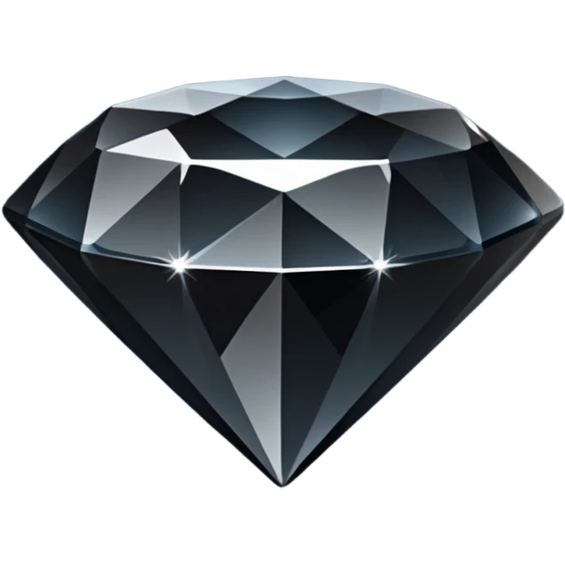 Emoji diamant Noir emoji