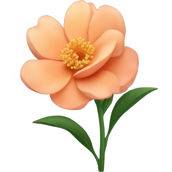 Peach colour Flower 🌹  emoji