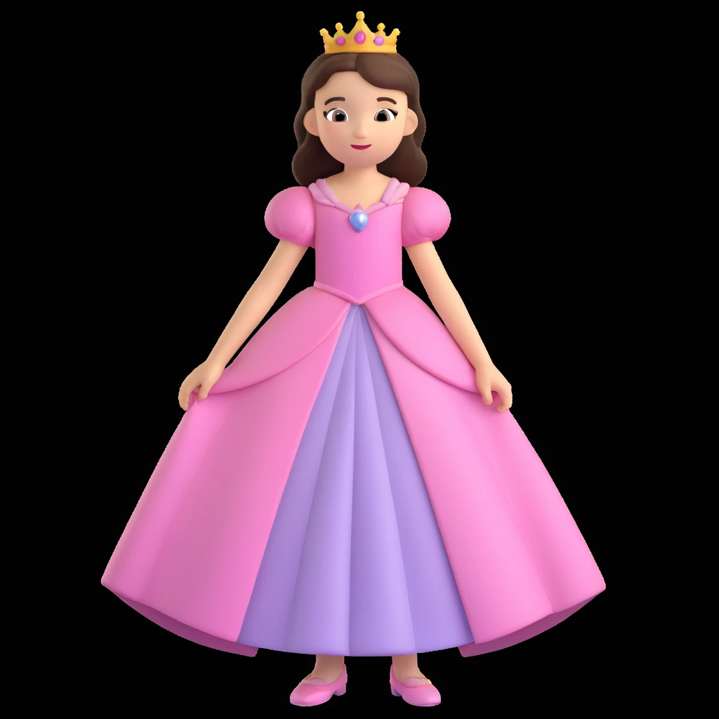 girls in a princess dress emoji