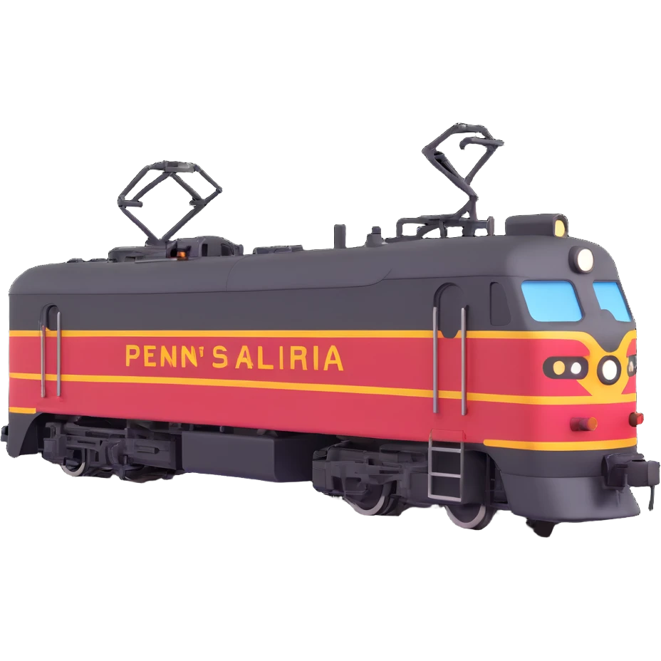 Pennsylvania railroad electric locomotive emoji