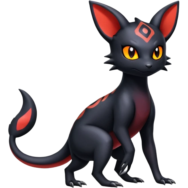 Salandit-Umbreon-Noibat-Litten-Hybrid (Full body) emoji