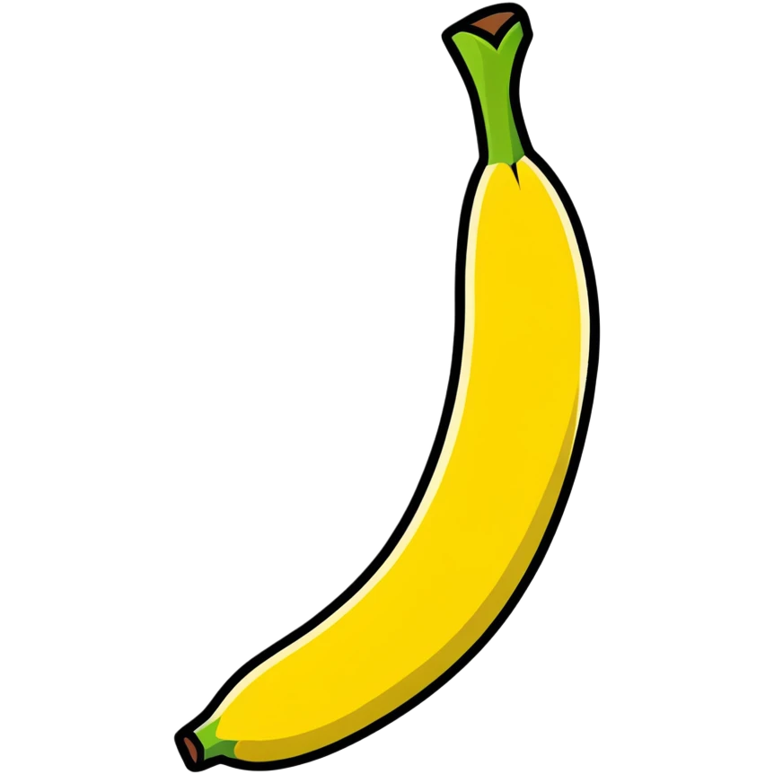 happy cartoon banana emoji