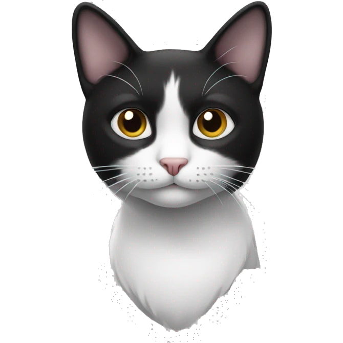 black and white cat emoji emoji