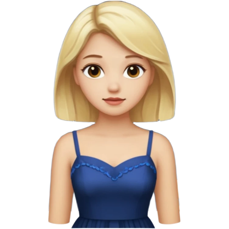 Girly girl at Night blondie emoji