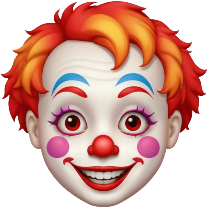 smll haired clown emoji