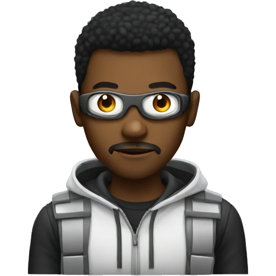 Black Hacker emoji