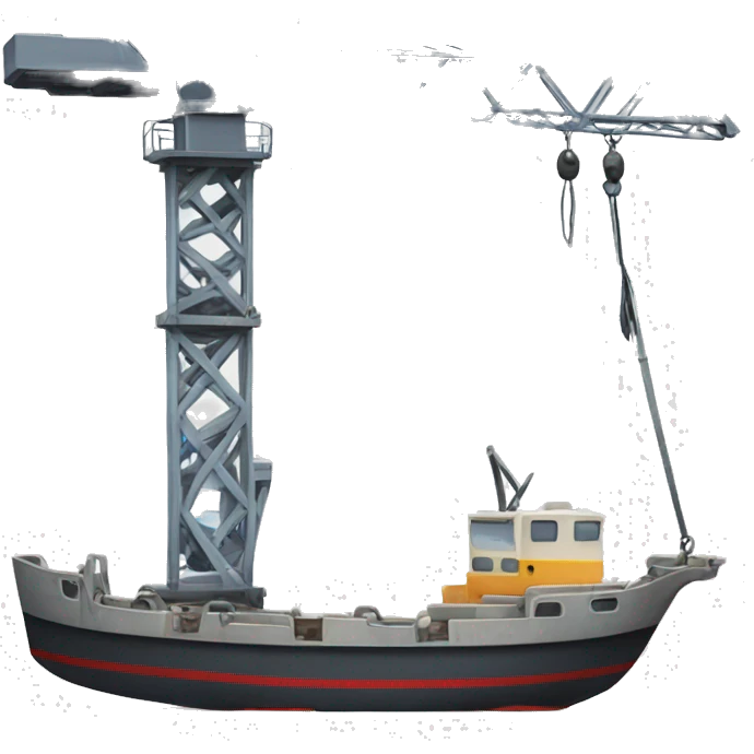 generate a crane that kind that takes boats from the water emoji