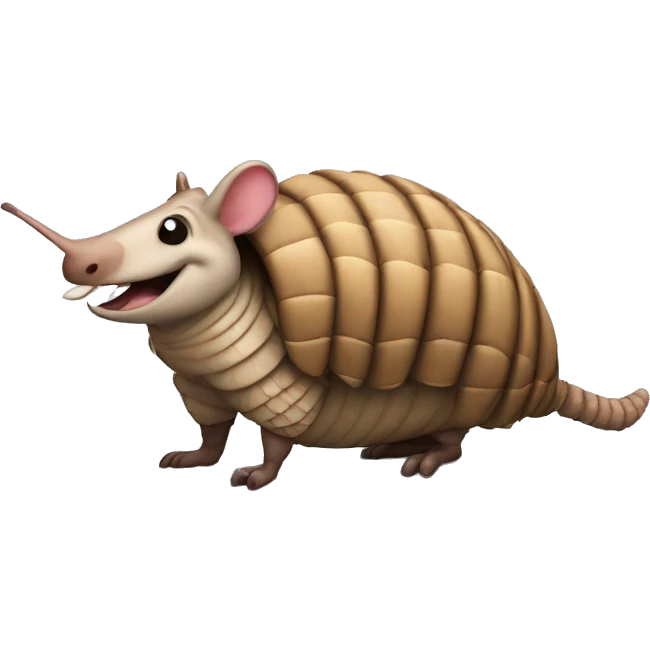 Armadillo telling a joke emoji