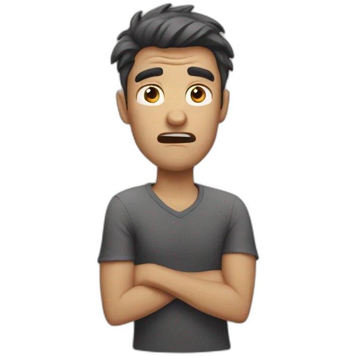 Guy frustrated emoji