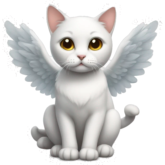 angel cat emoji