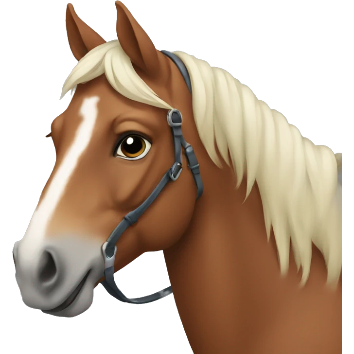 A horse  emoji