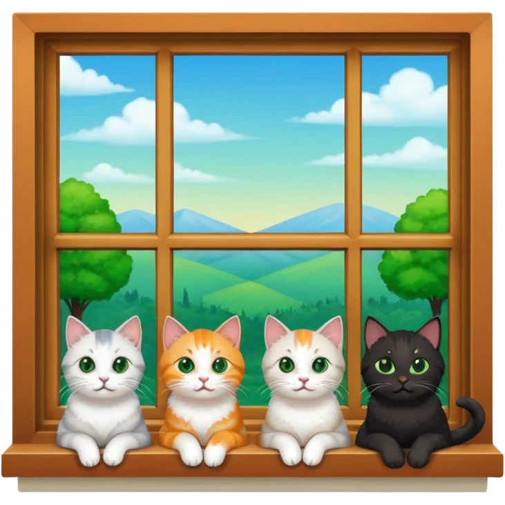 Cats on Windowsills emoji