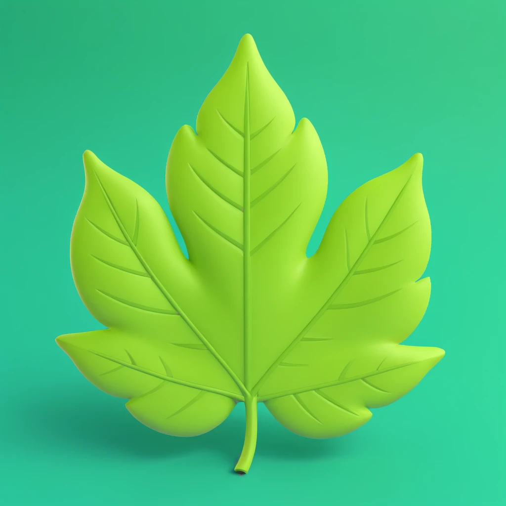 Лавровий лист green background  emoji
