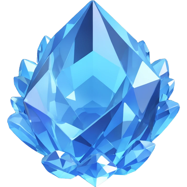 crystal icon, 3D model, highly detailed emoji