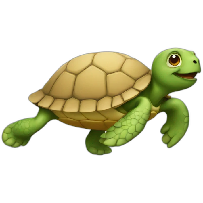 running turtle emoji