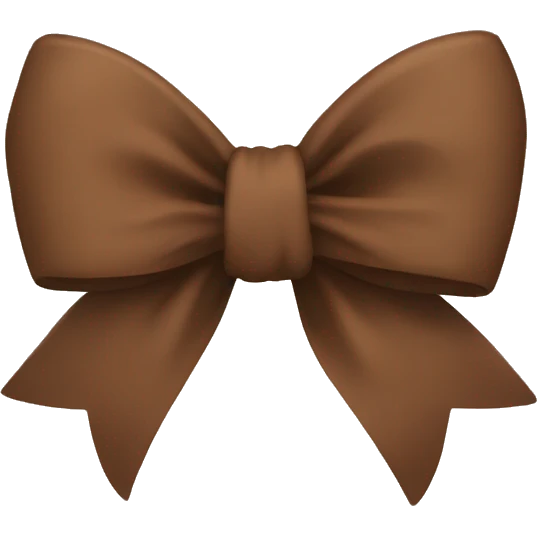 Brown bow emoji