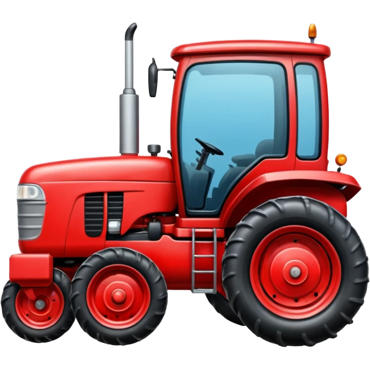 červeny moderny  traktor emoji