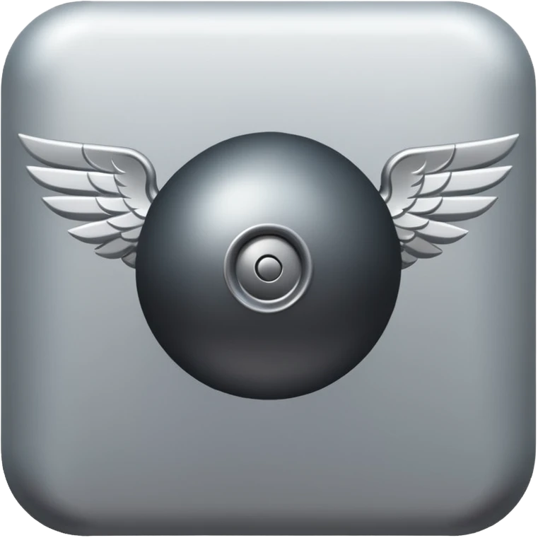 Bomb with wings emoji