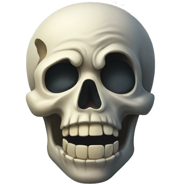 Skull crying emoji