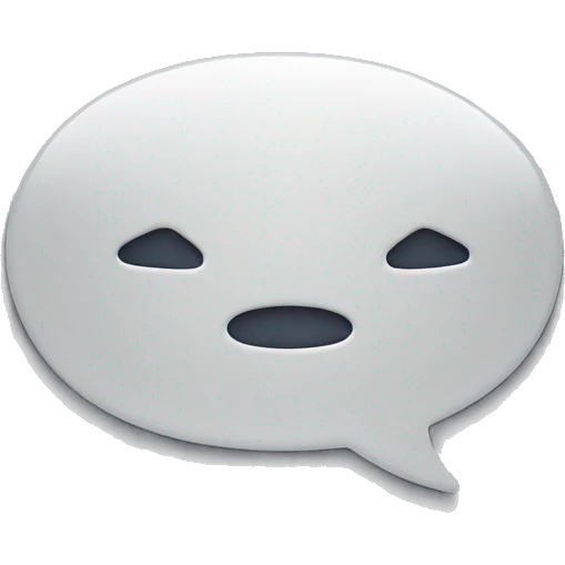 empty dialog bubble emoji