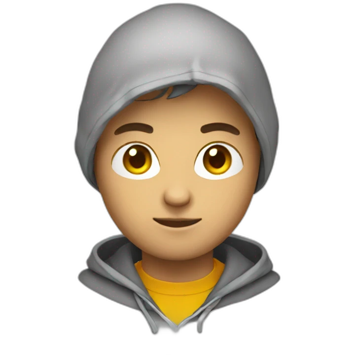 developer with hoodie emoji