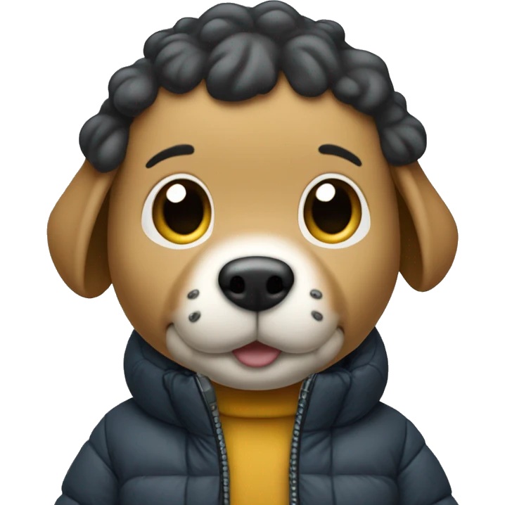 Puffer jacket snoopy emoji
