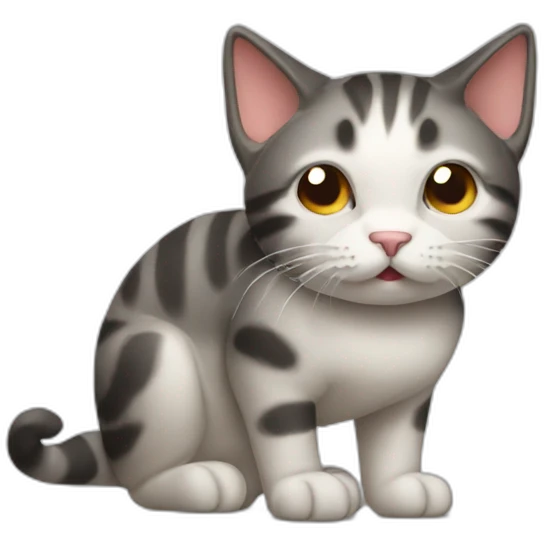 Cat that is pooping emoji