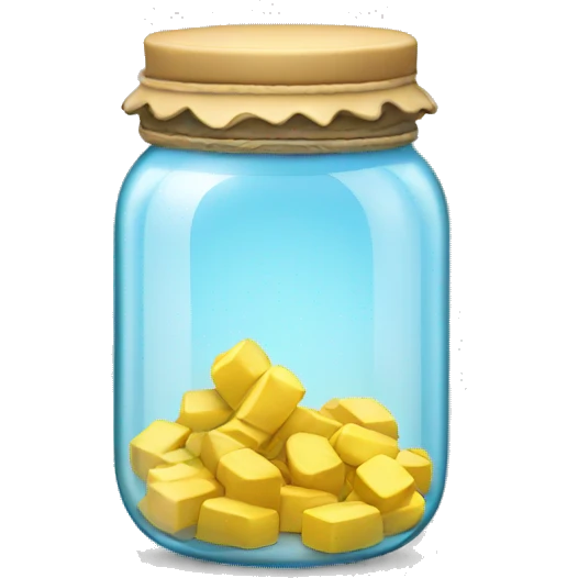Glass movie jar emoji