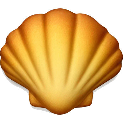 shell-shaped french madeleine emoji
