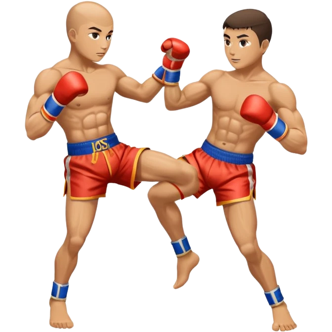 Mauy Thai knee and elbow emoji  emoji